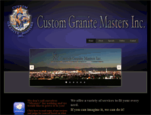 Tablet Screenshot of customgranitemasters.com
